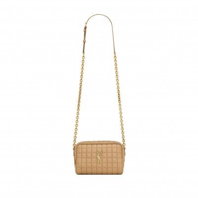 YSL CASSANDRE MATELASSÉ CARRÉ CAMERA BAG IN LAMBSKIN 764809AABVP2357 (19.5*14*4cm)